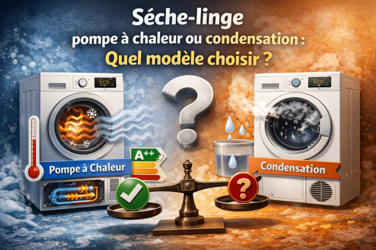 Sèche-linge pompe à chaleur ou condensation