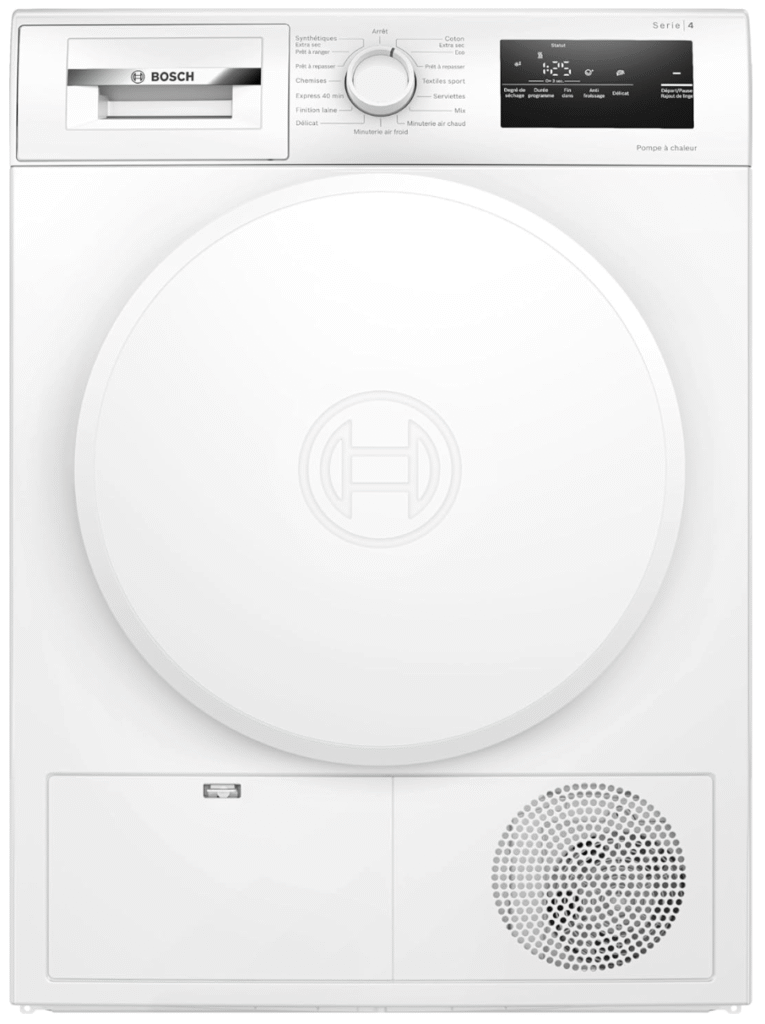 Avis Bosch WTH8300DFR : Faut-il craquer pour ce sèche-linge pompe à chaleur Série 4 ? 3 avis bosh WTH8300DFR