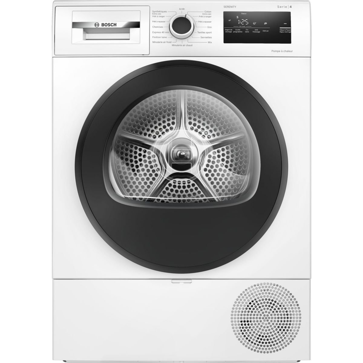 Avis Sèche linge pompe à chaleur BOSCH WTH8520BFR, SERENITY, Série 4 — Test & Prix Boulanger 2026