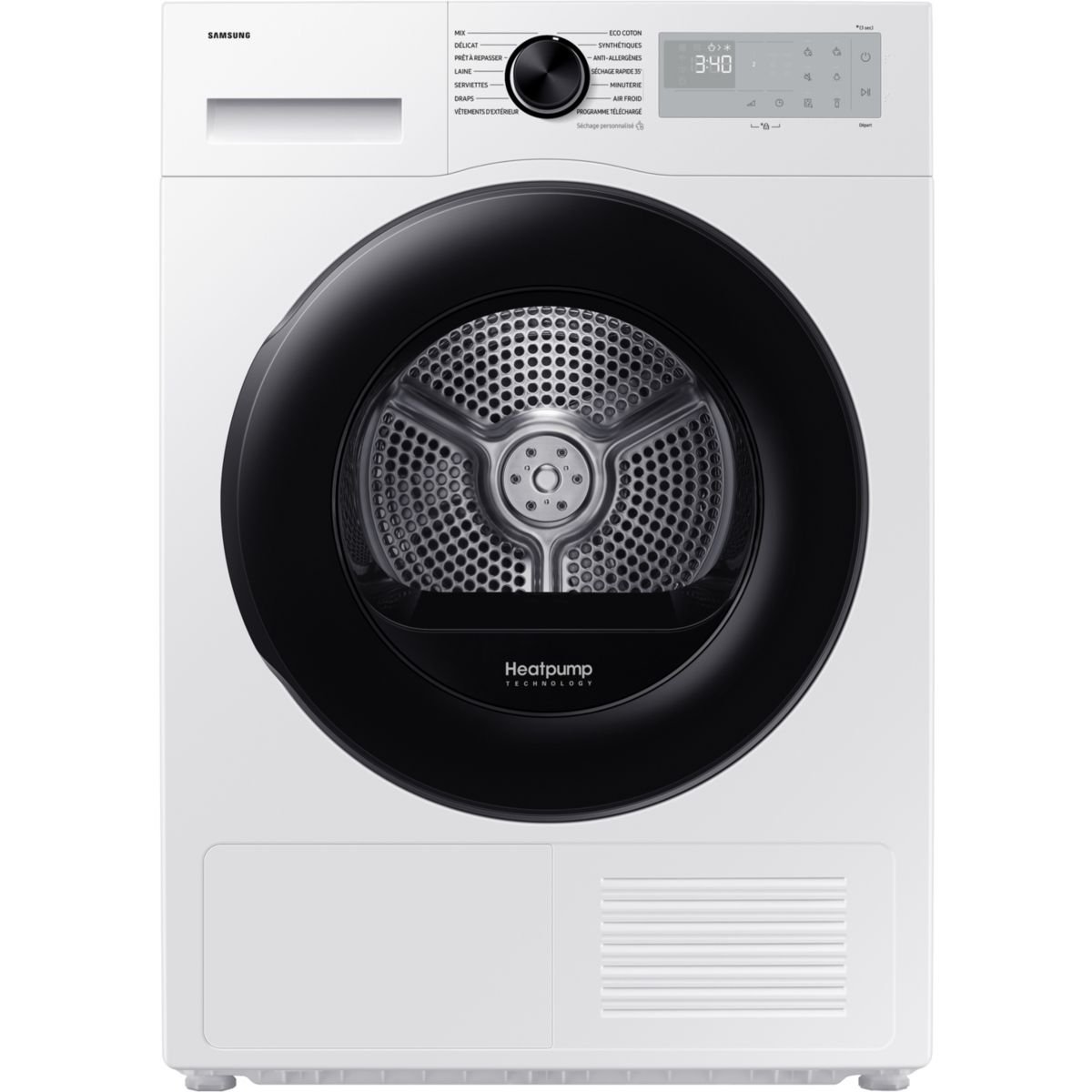 Avis Sèche linge pompe à chaleur SAMSUNG DV90DG52A0AH — Test & Prix Boulanger 2026