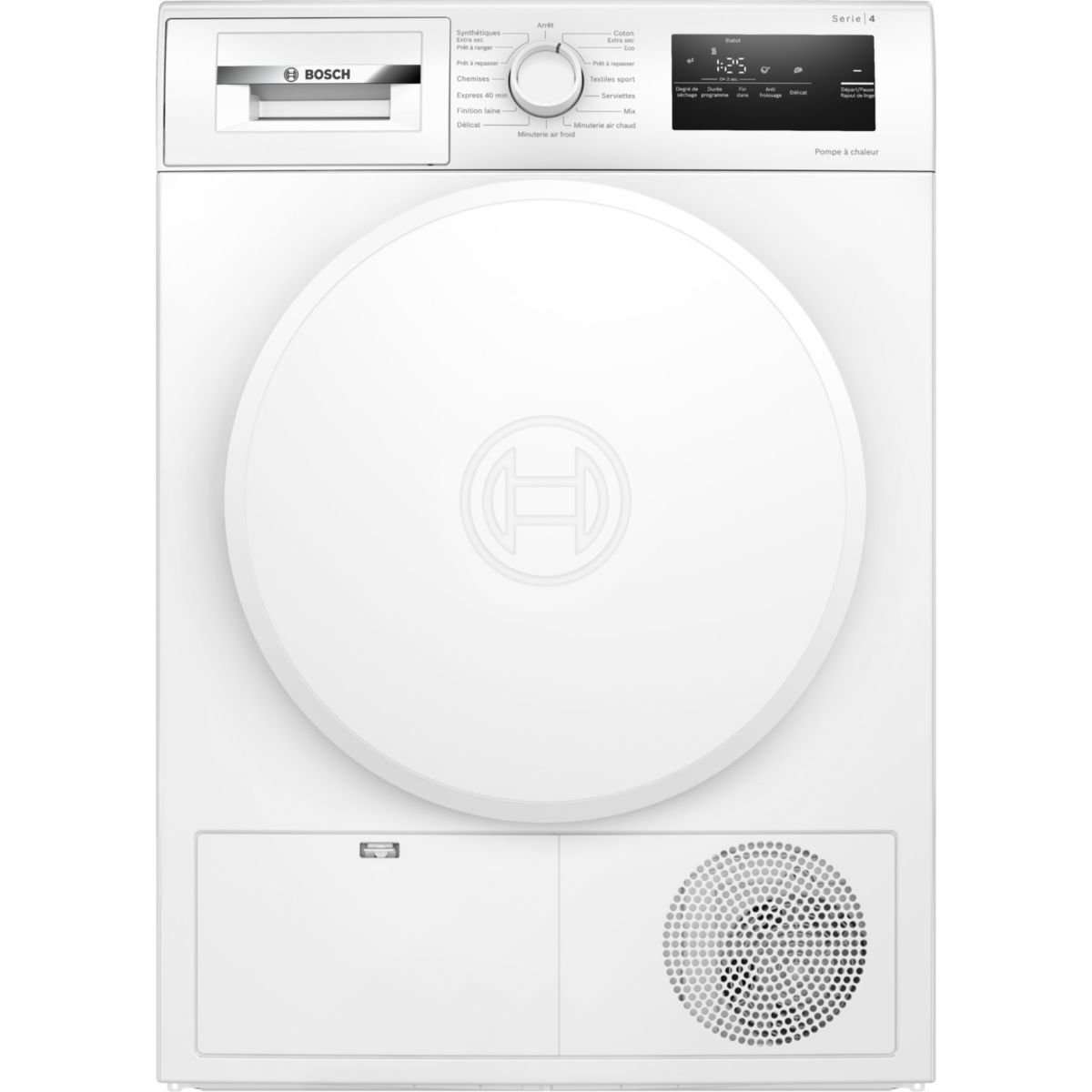 Avis Sèche linge pompe à chaleur BOSCH WTH8300DFR, Série 4, Express 40 min — Test & Prix Boulanger 2026