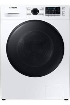 Avis Samsung WD80TA046BE : appareil de séchage Samsung dans une buanderie
