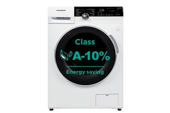 Avis Thomson THWD86140WH3 : sèche-linge Thomson dans une buanderie