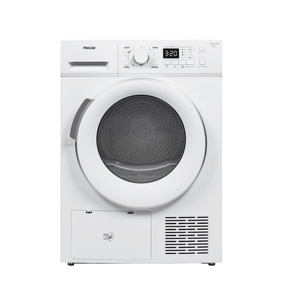 Avis Proline PRODHP8E : sèche-linge pompe à chaleur 8 kg