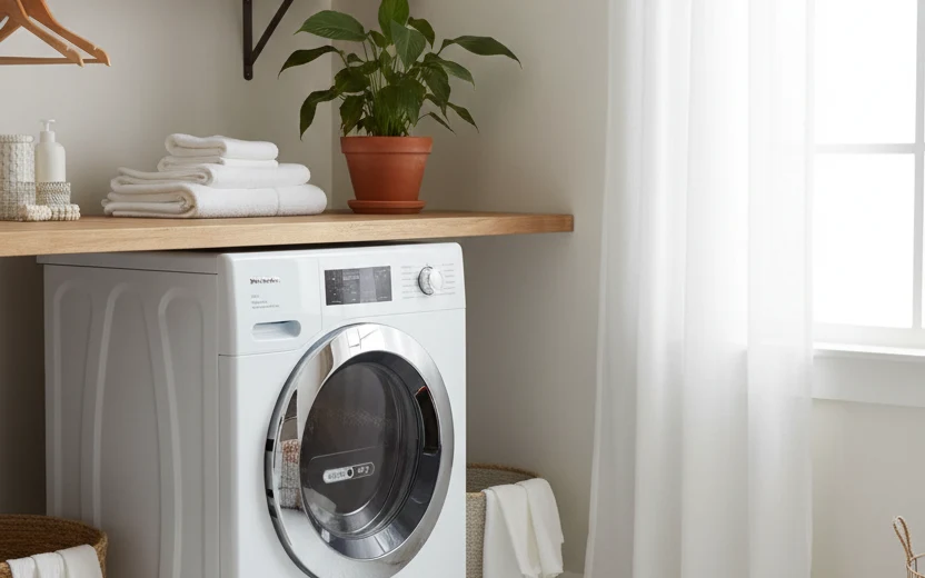 Avis Miele WTI 360 WPM : lave-linge séchant Miele 8 kg kg dans une buanderie